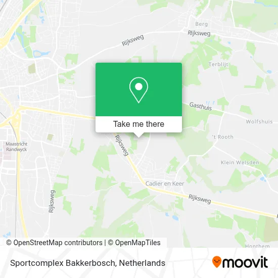 Sportcomplex Bakkerbosch map
