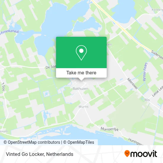 Vinted Go Locker map