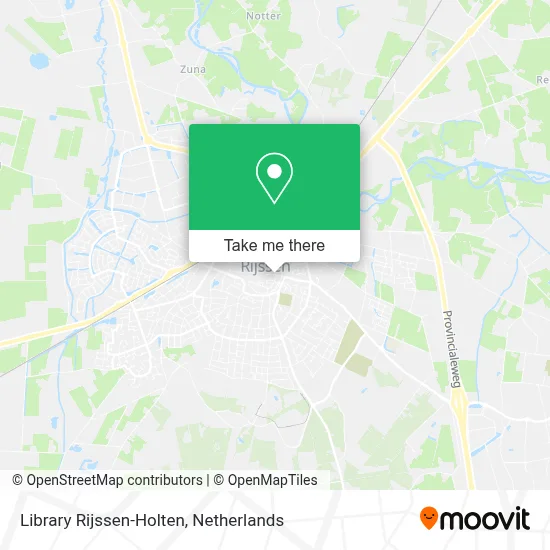 Library Rijssen-Holten map