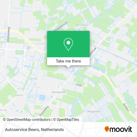 Autoservice Beers Karte