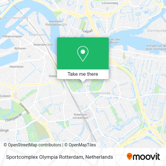 Sportcomplex Olympia Rotterdam map