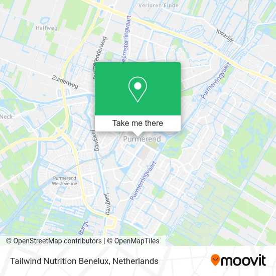 Tailwind Nutrition Benelux map