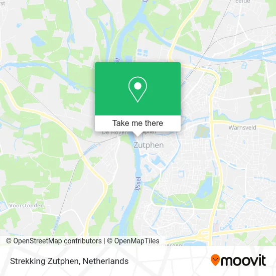 Strekking Zutphen map