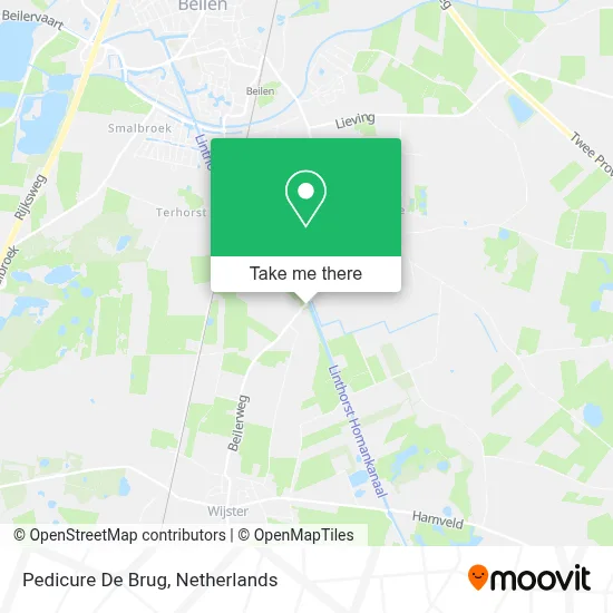 Pedicure De Brug map