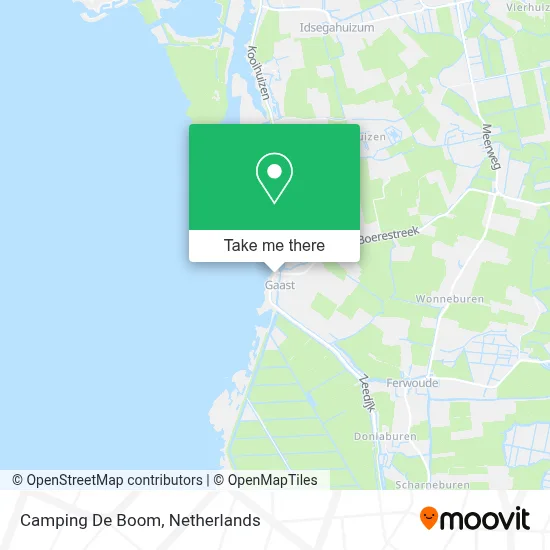 Camping De Boom map