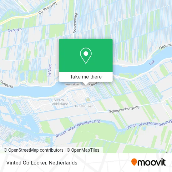 Vinted Go Locker map