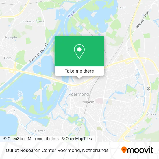 Outlet Research Center Roermond map