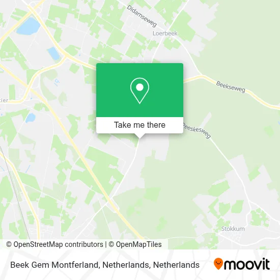 Beek Gem Montferland, Netherlands map