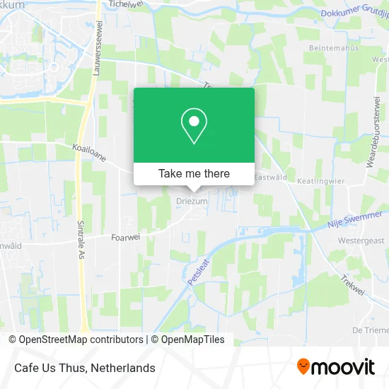 Cafe Us Thus map
