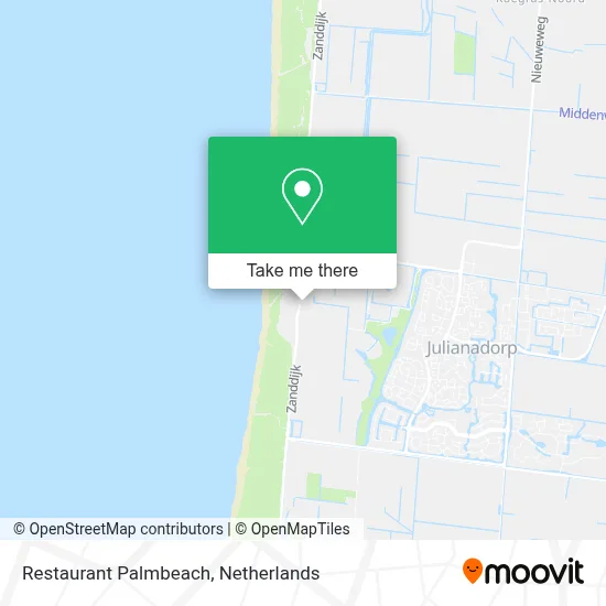 Restaurant Palmbeach map