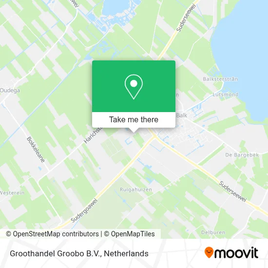 Groothandel Groobo B.V. map