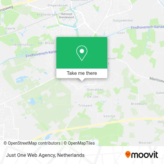 Just One Web Agency map