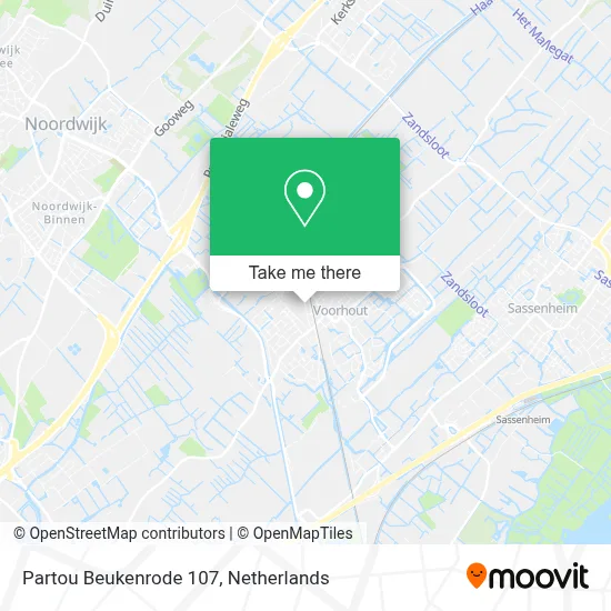 Partou Beukenrode 107 map