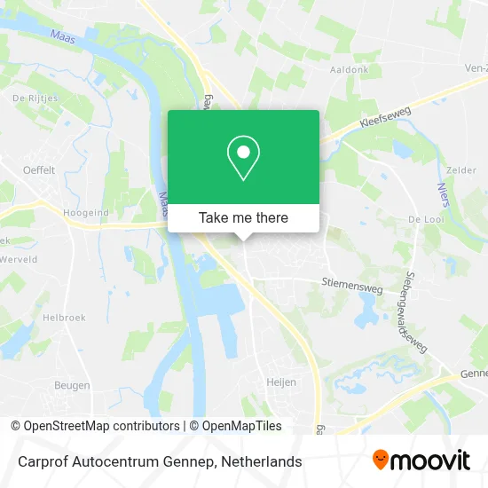 Carprof Autocentrum Gennep map