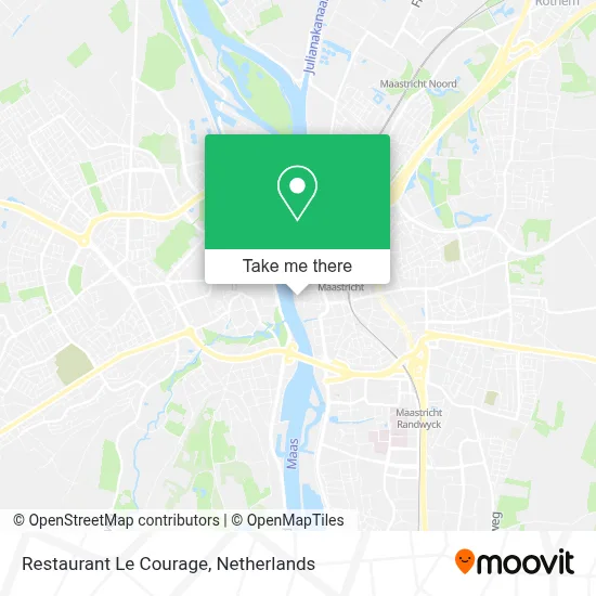 Restaurant Le Courage map