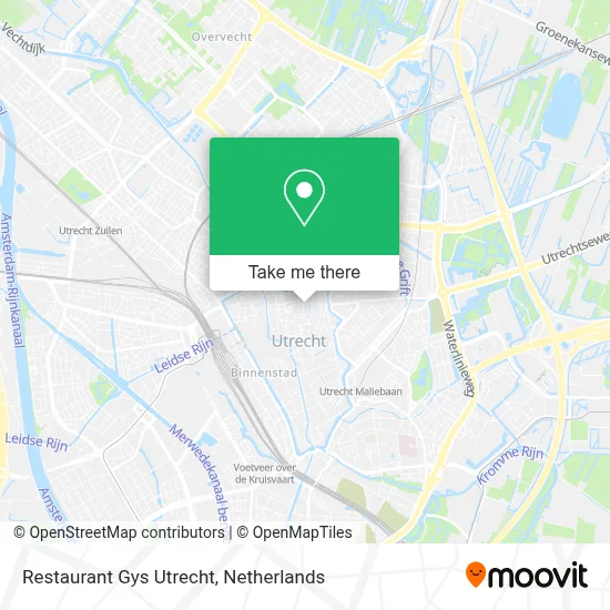 Restaurant Gys Utrecht map