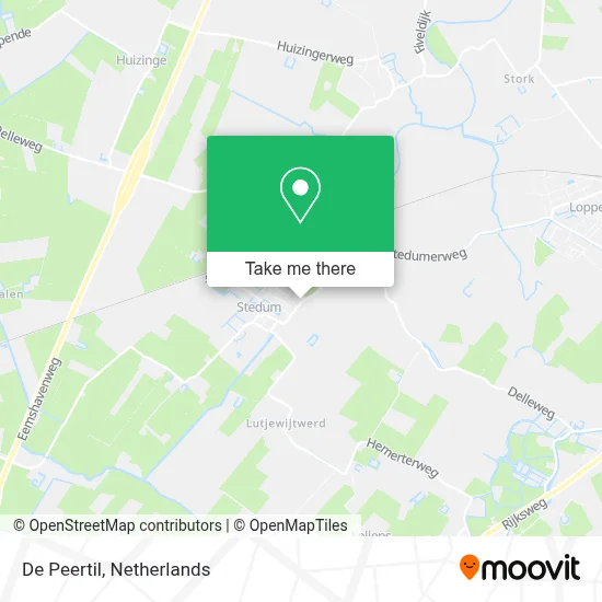 De Peertil map