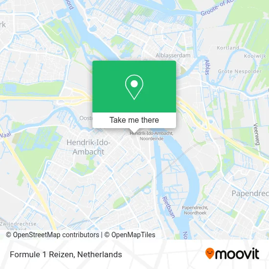 Formule 1 Reizen map