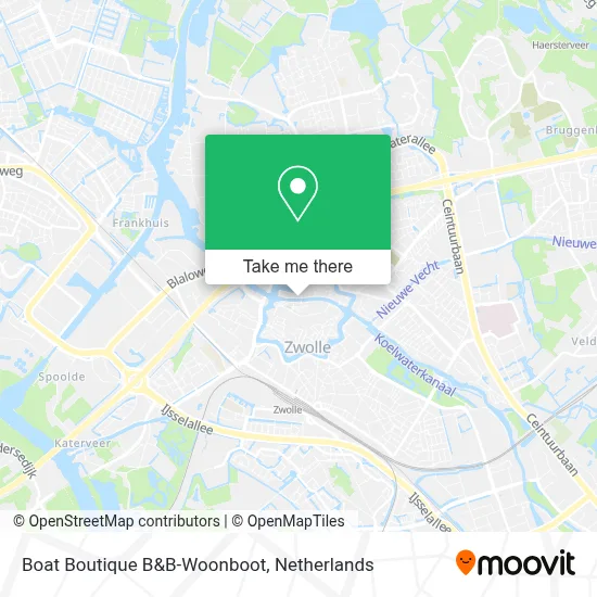 Boat Boutique B&B-Woonboot map