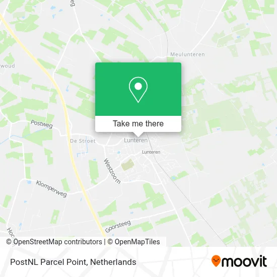 Postnl Pakketpunt map