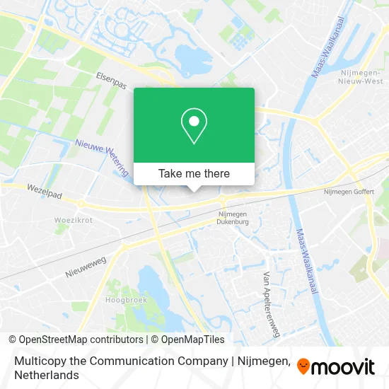 Multicopy the Communication Company | Nijmegen map