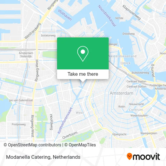 Modanella Catering map