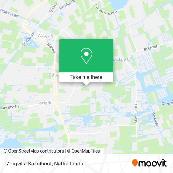 Zorgvilla Kakelbont map