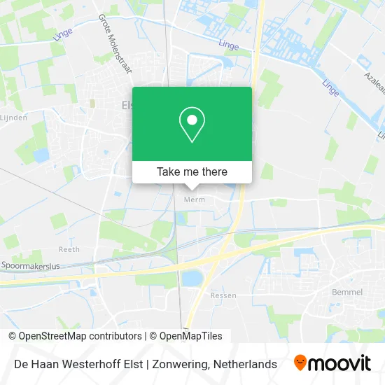 De Haan Westerhoff Elst | Zonwering map