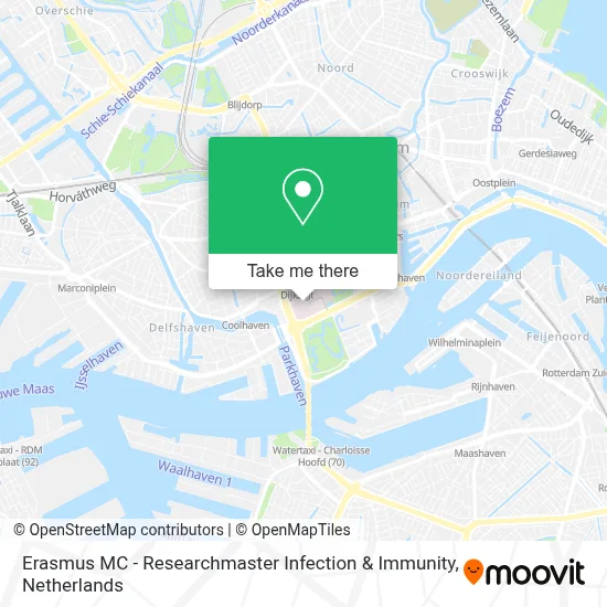Erasmus MC - Researchmaster Infection & Immunity map
