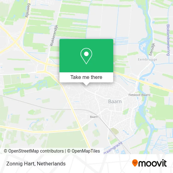 Zonnig Hart map