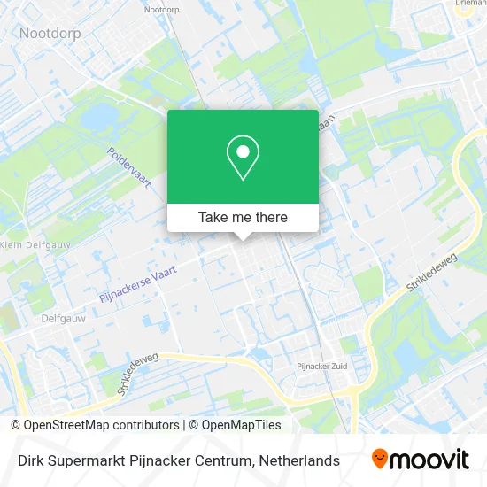 Dirk Supermarkt Pijnacker Centrum map