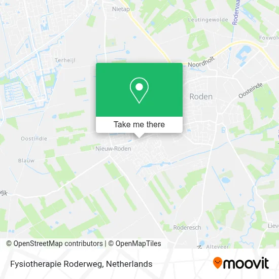 Fysiotherapie Roderweg map