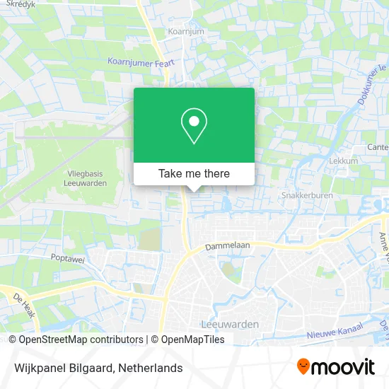 Wijkpanel Bilgaard map