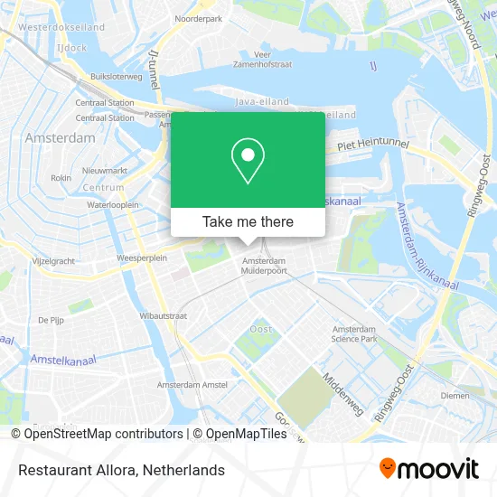 Restaurant Allora map