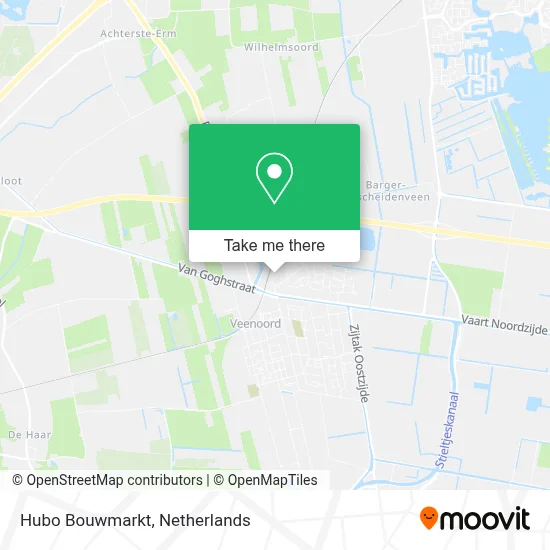 Hubo Bouwmarkt map