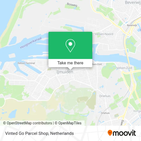 Vinted Go Parcel Shop Karte