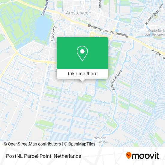 Postnl Pakketpunt map