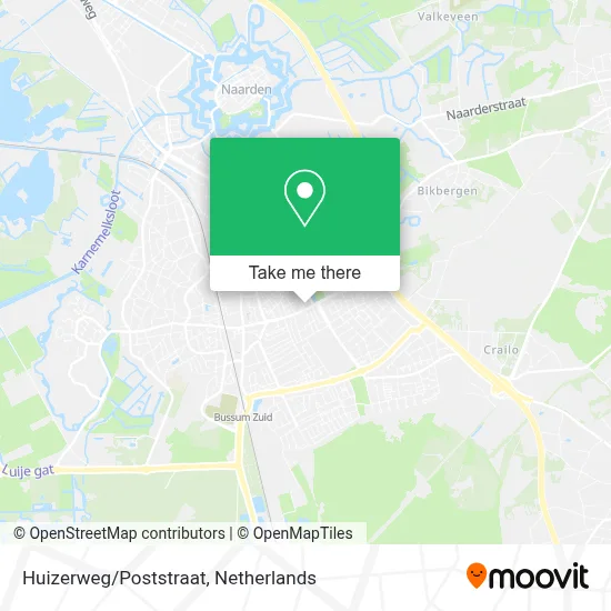 Huizerweg/Poststraat map