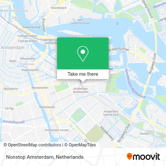 Nonstop Amsterdam map