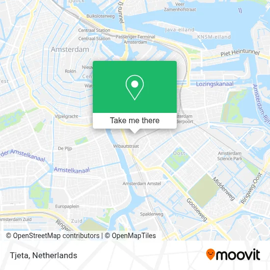 Tjeta map