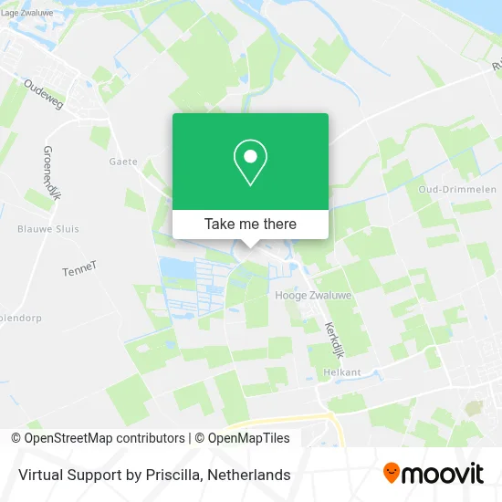 Virtual Support by Priscilla map