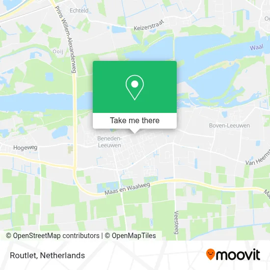 Routlet map