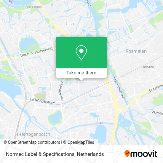 Normec Label & Specifications map