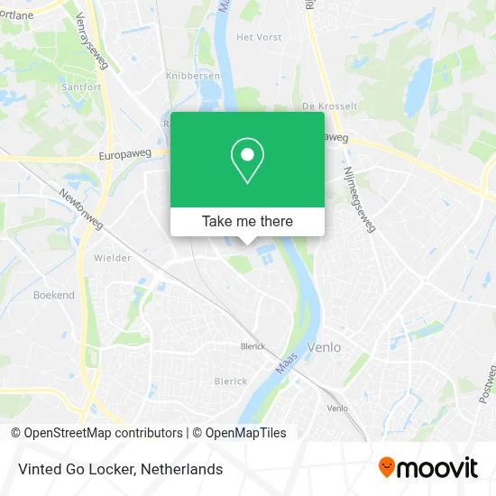 Vinted Go Locker map