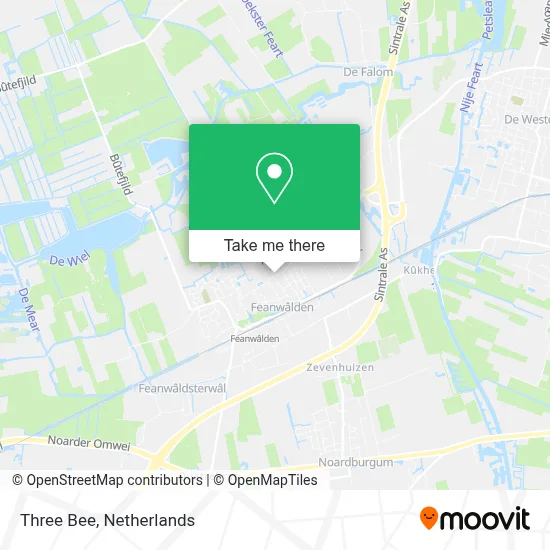 Three Bee map
