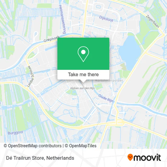 Dé Trailrun Store map