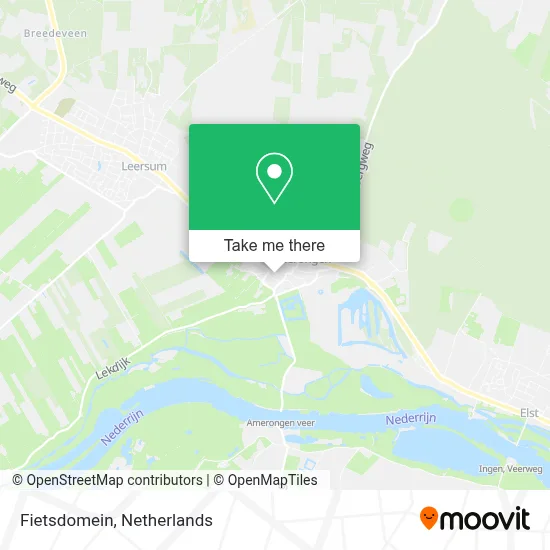 Fietsdomein map