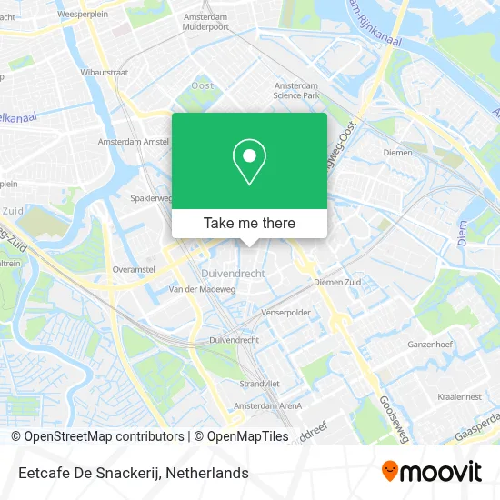 Eetcafe De Snackerij map