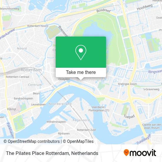 The Pilates Place Rotterdam map