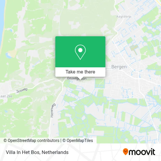 Villa In Het Bos map